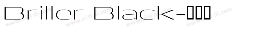 Briller Black字体转换